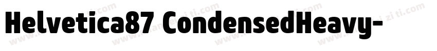 Helvetica87 CondensedHeavy字体转换